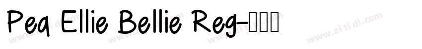 Pea Ellie Bellie Reg字体转换
